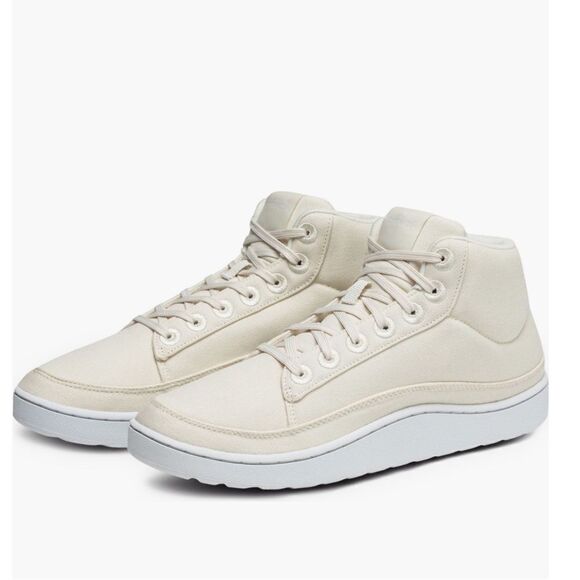Allbirds Pacer Canvas Mid Top Retro Woman's Sneaker, Natural White, Size 9, NWT - Picture 2 of 16